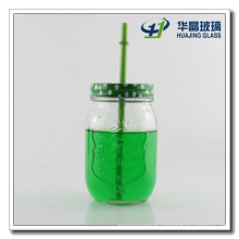 High Quality 15oz Honey Glass Mason Jar